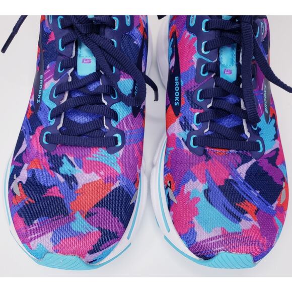 BROOKS GHOST 15 Athletic Running Shoes Blue/Eclipse/Purple Women's Size 7.5M VGC - Picture 10 of 15